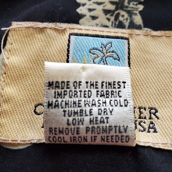 Coconut Pier By Top Image USA Button Down Tiki Bamboo Hawaiian Shirt Size Large - Picture 8 of 8